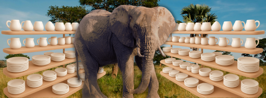 L&rsquo;éléphant du magasin de porcelaine